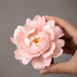 Handmade Peony Ceramic Incense Holder