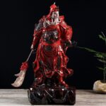 Guan Yu Ceramic Sculpture, Feng Shui Altar Statue