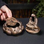 Formless Ceramic Incense Burner, Home Decor for Meditation