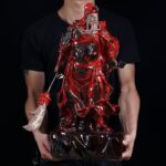 Guan Yu Ceramic Sculpture, Feng Shui Altar Statue