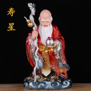 Chinese Longevity God Statue