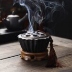 Antique-Style Lotus Pod Incense Burner