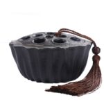 Antique-Style Lotus Pod Incense Burner
